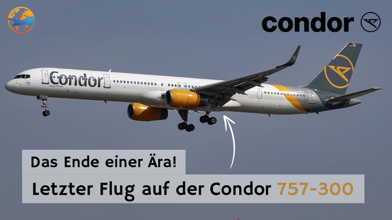Ein LETZTES MAL mit der BOEING 757-300 von CONDOR!