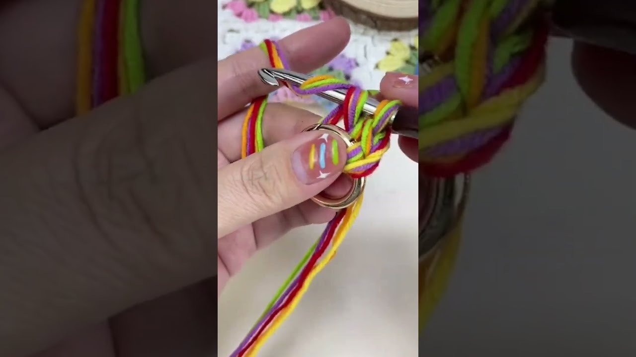 How To Crochet a Basic Cord Keychain