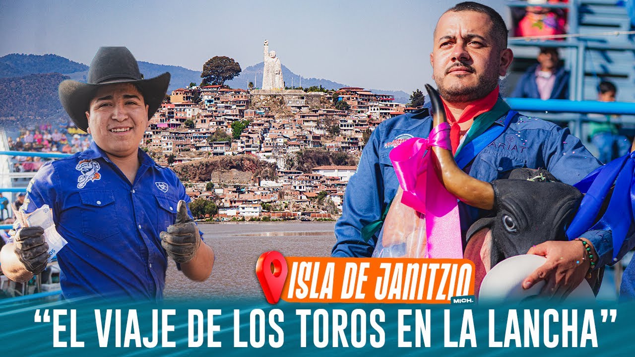 ¡ES UNA LOCURA LLEVAR TOROS DE REPARO EN LANCHAS HASTA JANITZIO, MICHOACAN!