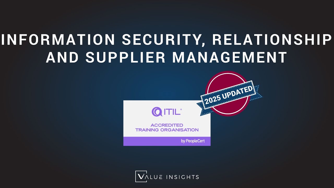 Подготовка к экзамену ITIL® 4 Foundation | Информационная безопасность, взаимоотношения и управле...