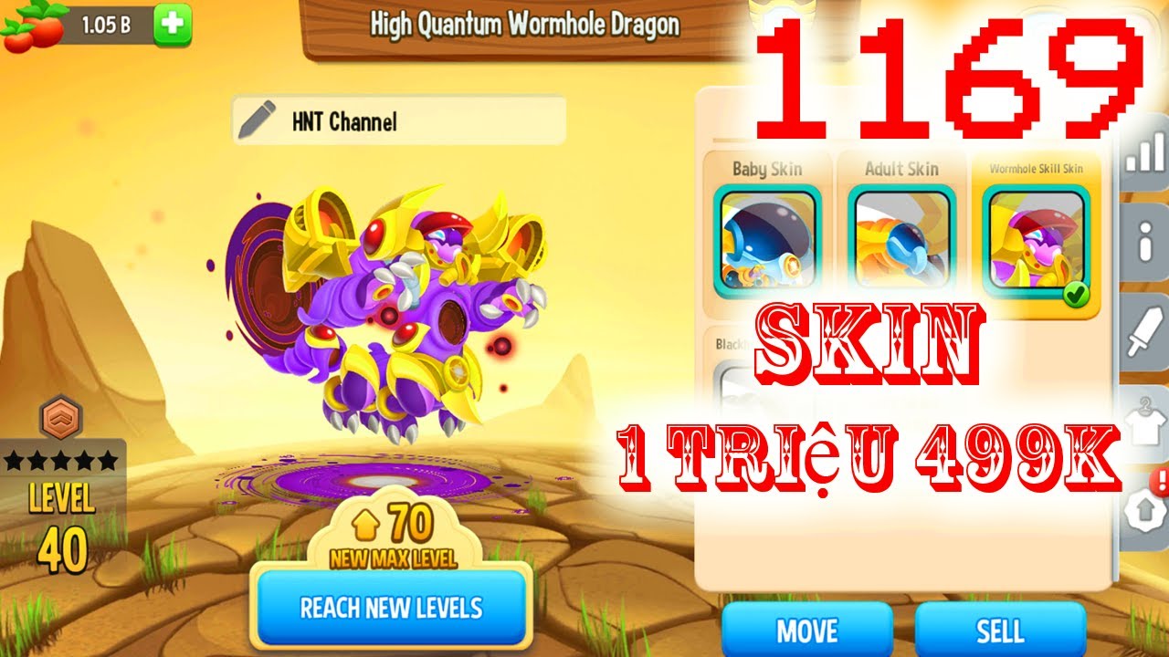 Dragon City Skin 1 triệu 499 k High Quantum Wormhole Dragon Thành Phố Rồng HNT CHANNEL P1169