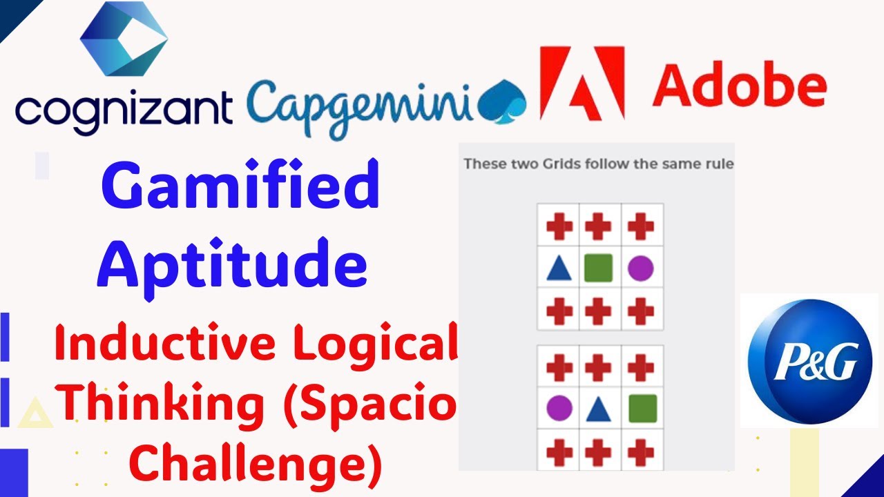 Gamified Aptitude - Inductive Logical Thinking (Spacio Challenge)