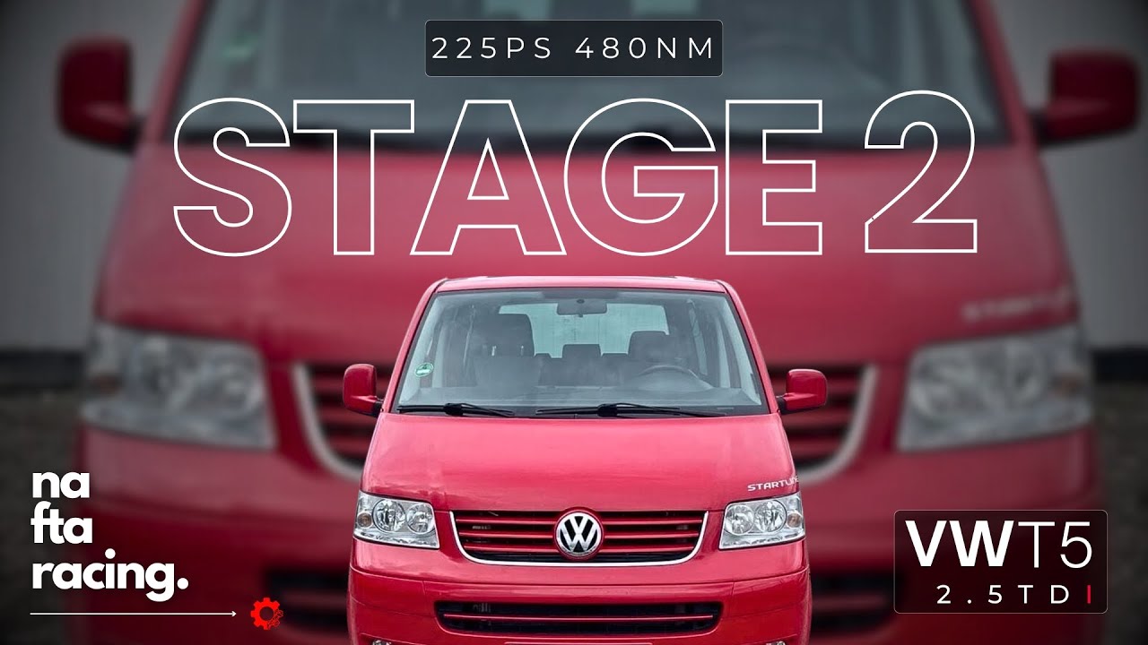 VW T5 2.5 TDI 🔥 Stage2 | upgrade turbo | AXE | 225PS 480Nm | nafta racing | EDC16 #car #engineering