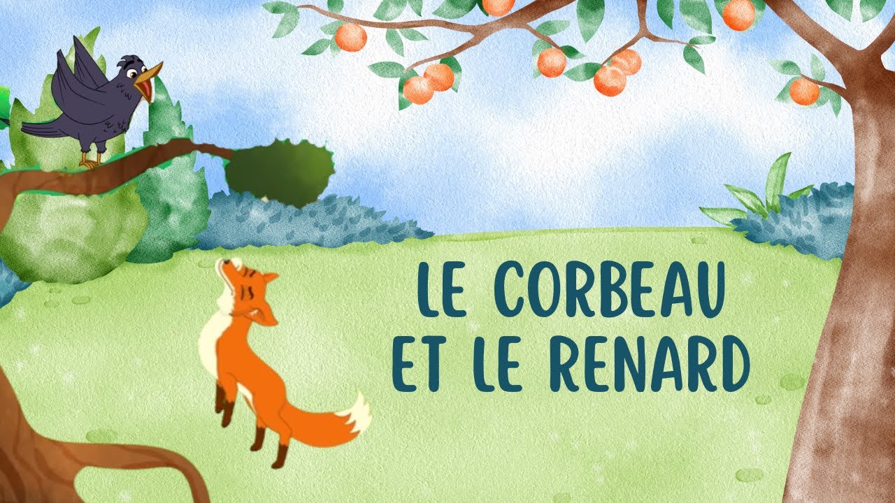 ذكاء الثعلب وسذاجة الغراب 🦊🐦 | Le Corbeau et le Renard - قصة مليئة بالحكمة!
