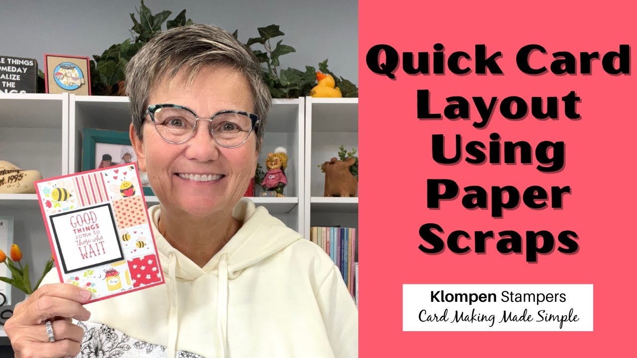 What To Do With Paper Scraps? Make This Quick Card Layout!