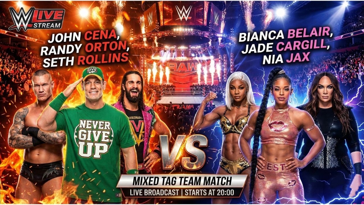 Orton,Cena,Rollins vs Cargill,Belair,Jax😱💪 |WWE 2K25 #verticallive #wwe2k25 #shorts