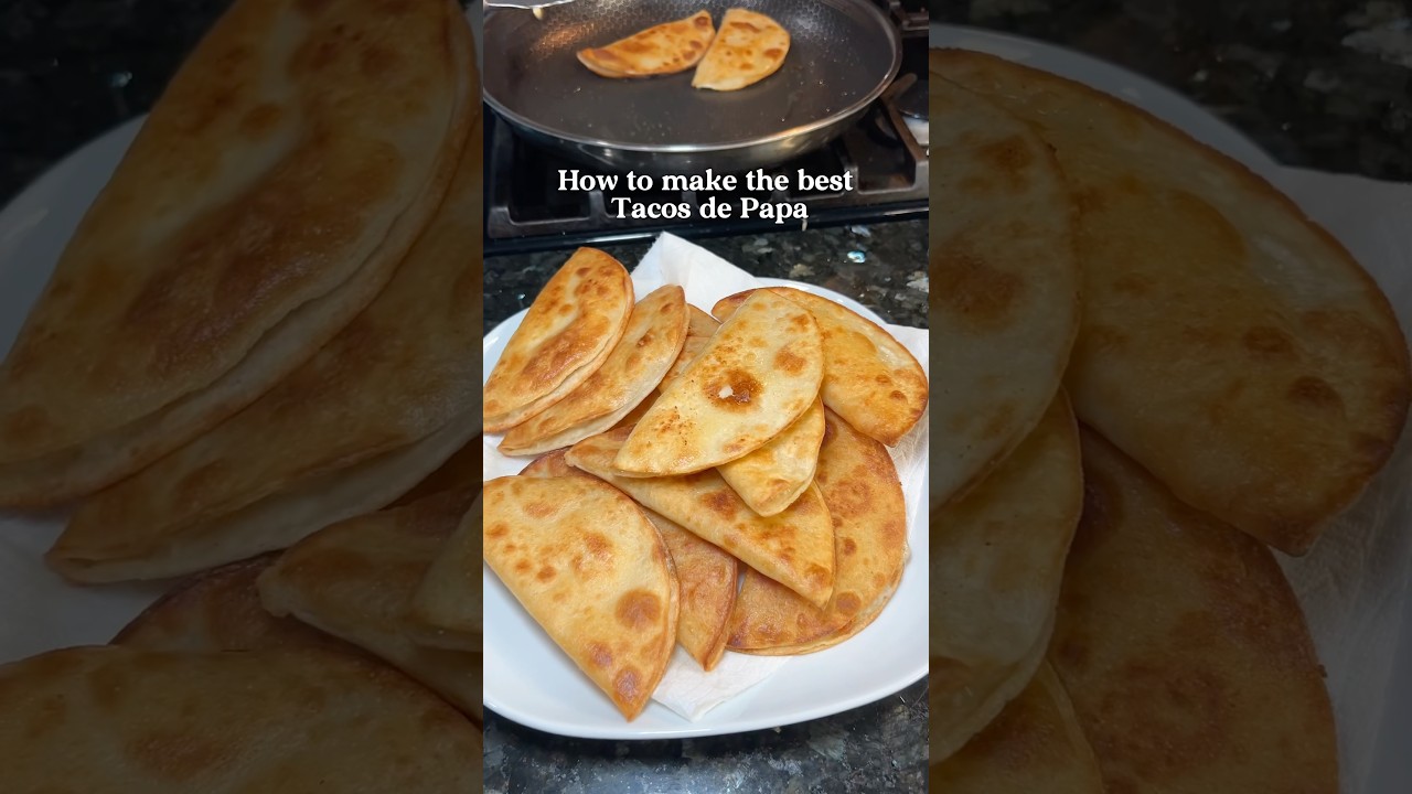 tacos de papa 🥔 #tacosdepapa #potatotacosrecipe