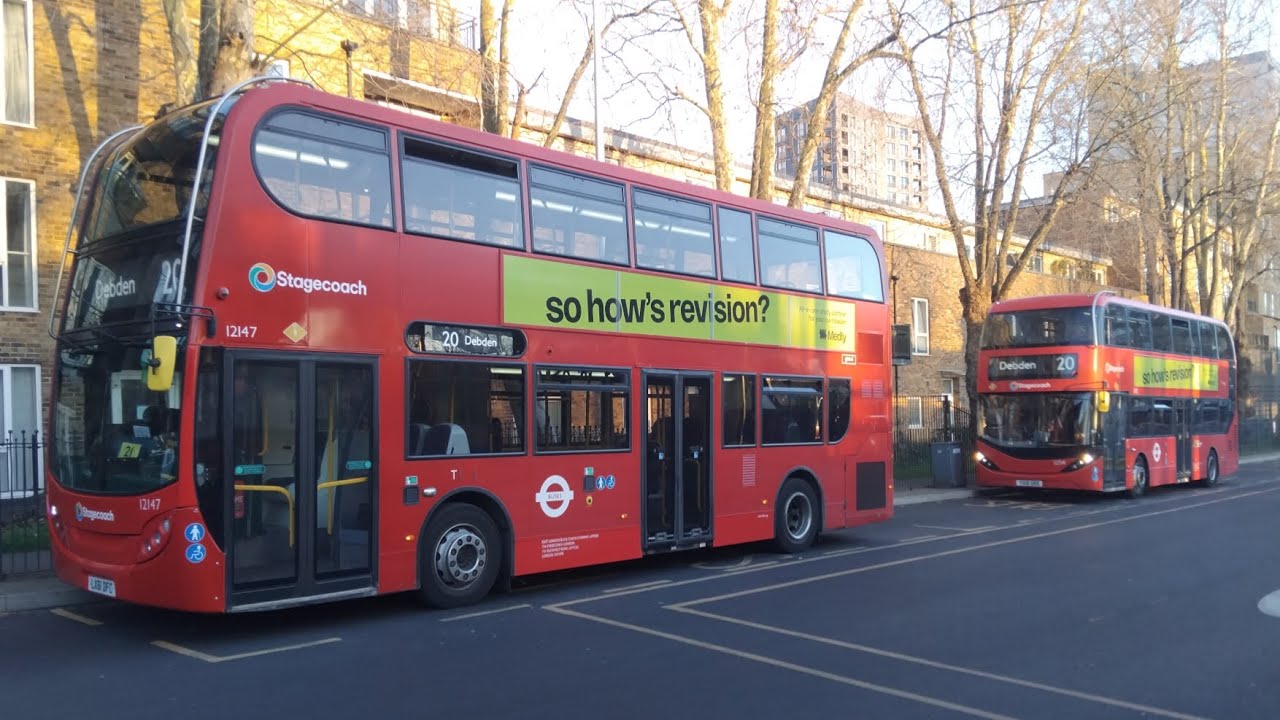 SLN - E400H & E400H City - LX61DFC & YX19ORS - on 2 Route 20s - at Walthamstow Bus Stn - 14/03/2026