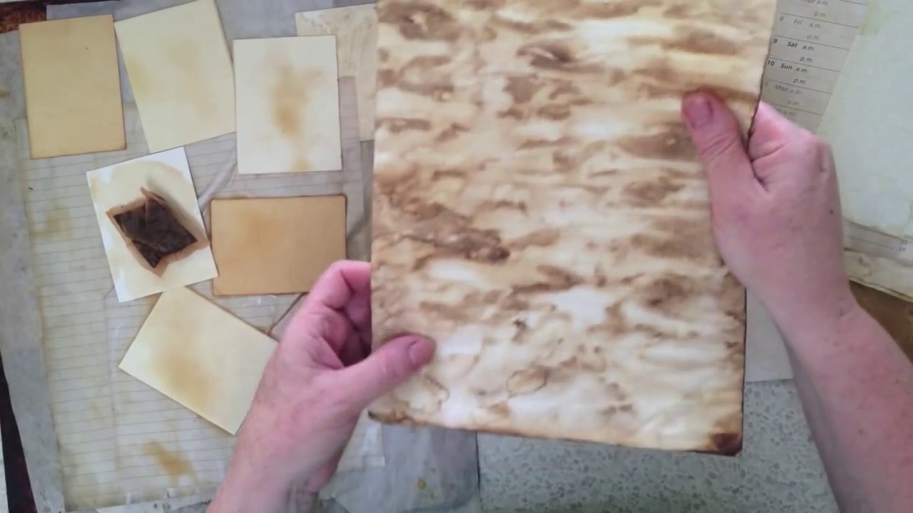 How to tea dye paper