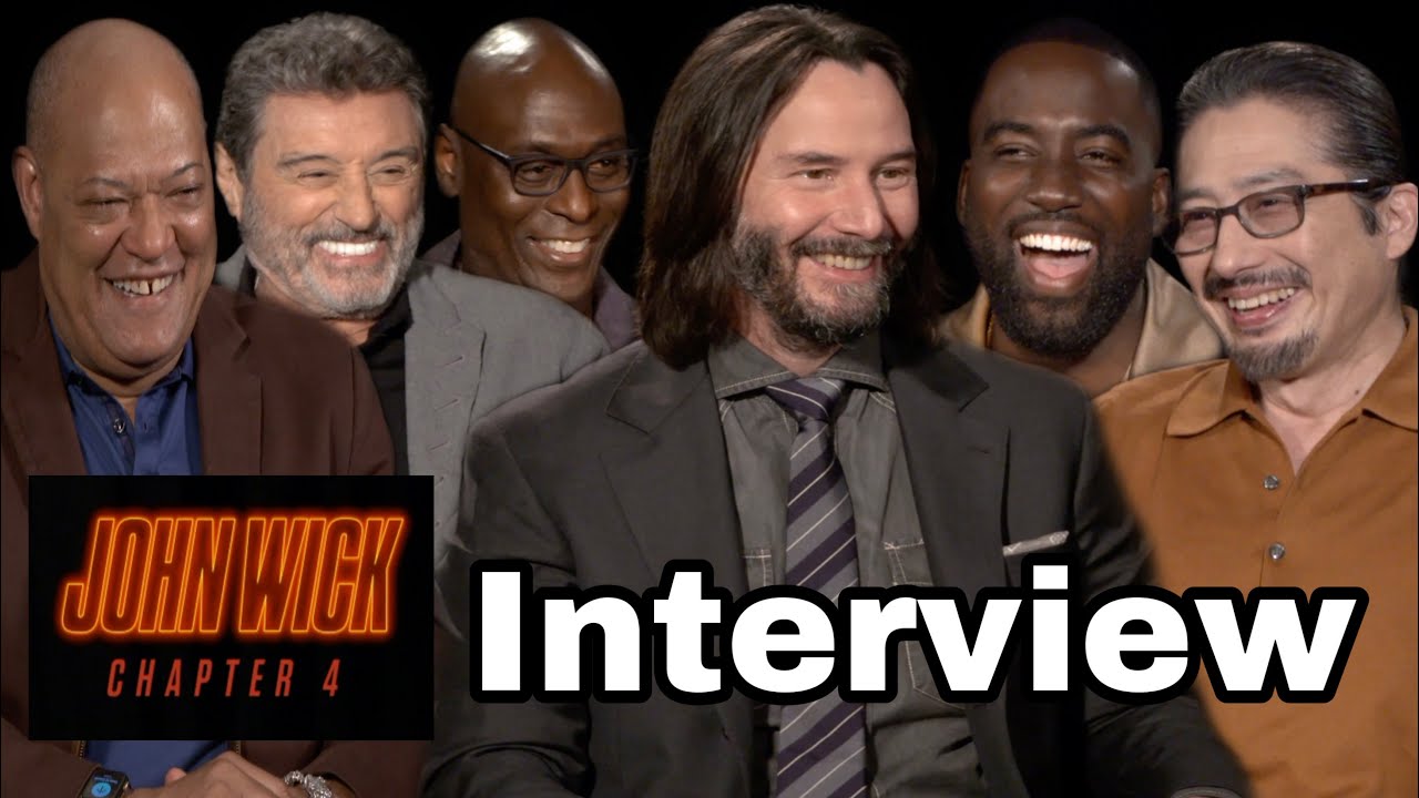 JOHN WICK 4 CAST INTERVIEWS: Keanu Reeves, Hiroyuki Sanada, Ian McShane, Laurence Fishburne & more!