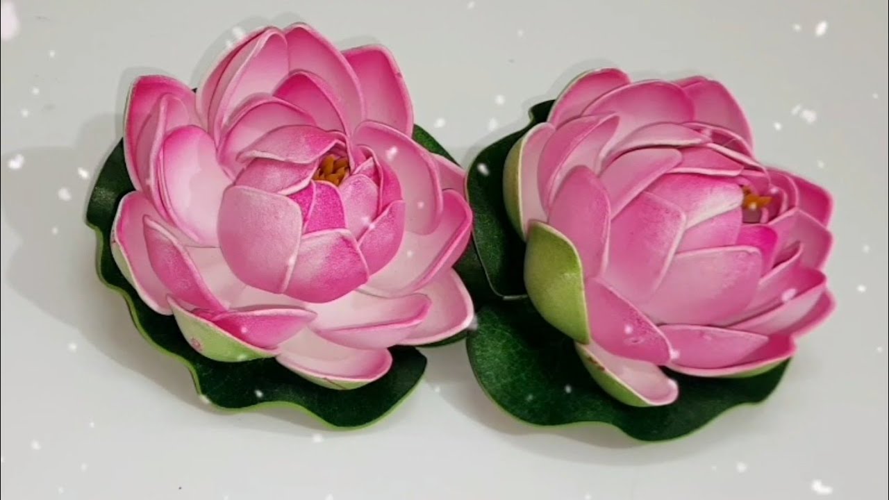 how to make floating lotus using foam sheet/foam lotus/Lotus/DIY Lotus/Foam Lotus Flower