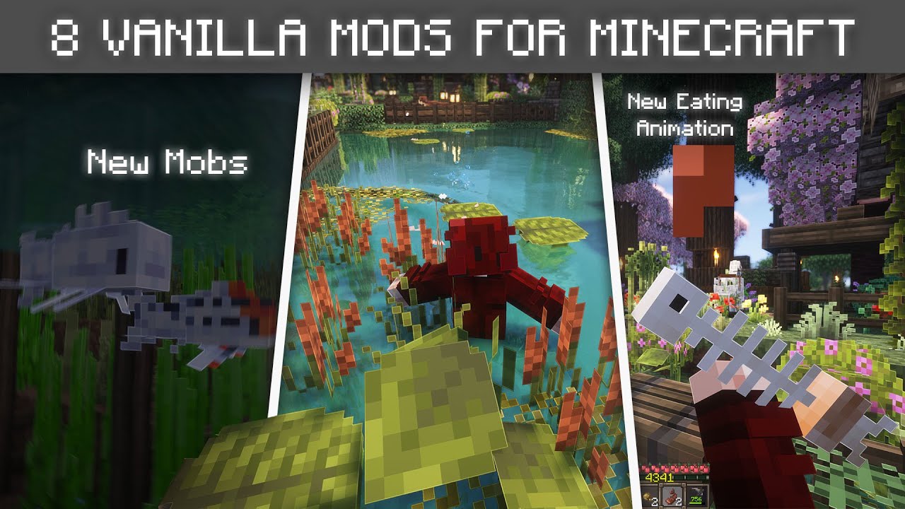 8 MODS VANILLA+ TERBAIK UNTUK MINECRAFT 1.20/1.21