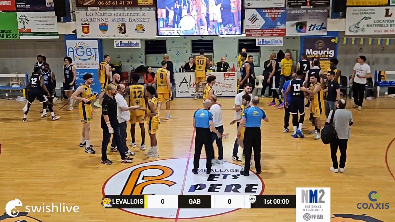 NM2: LEVALLOIS/GAB - Play Off Retour LEVALLOIS VS GAB | 2ème mi-temps