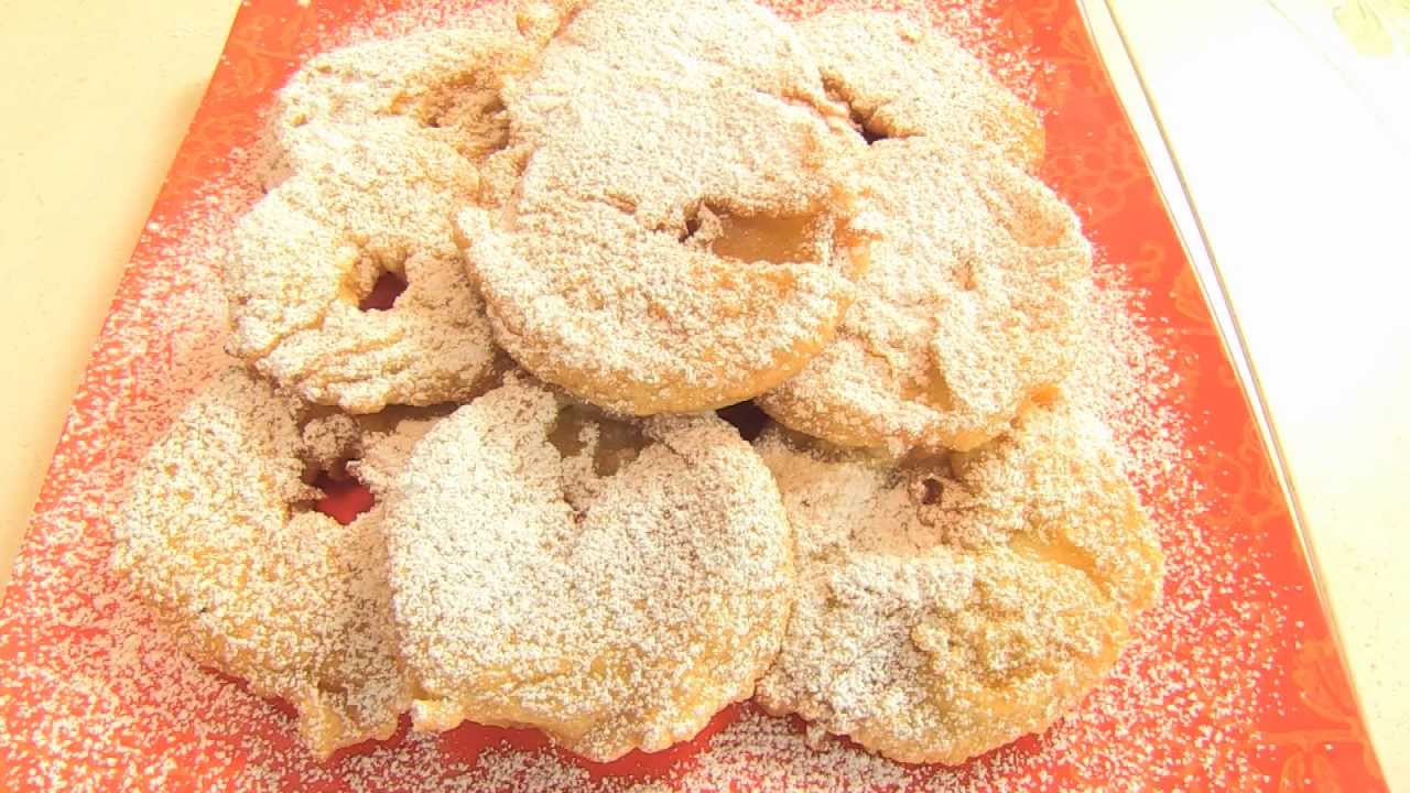 Jabłka w ciescie (mele in pastella)