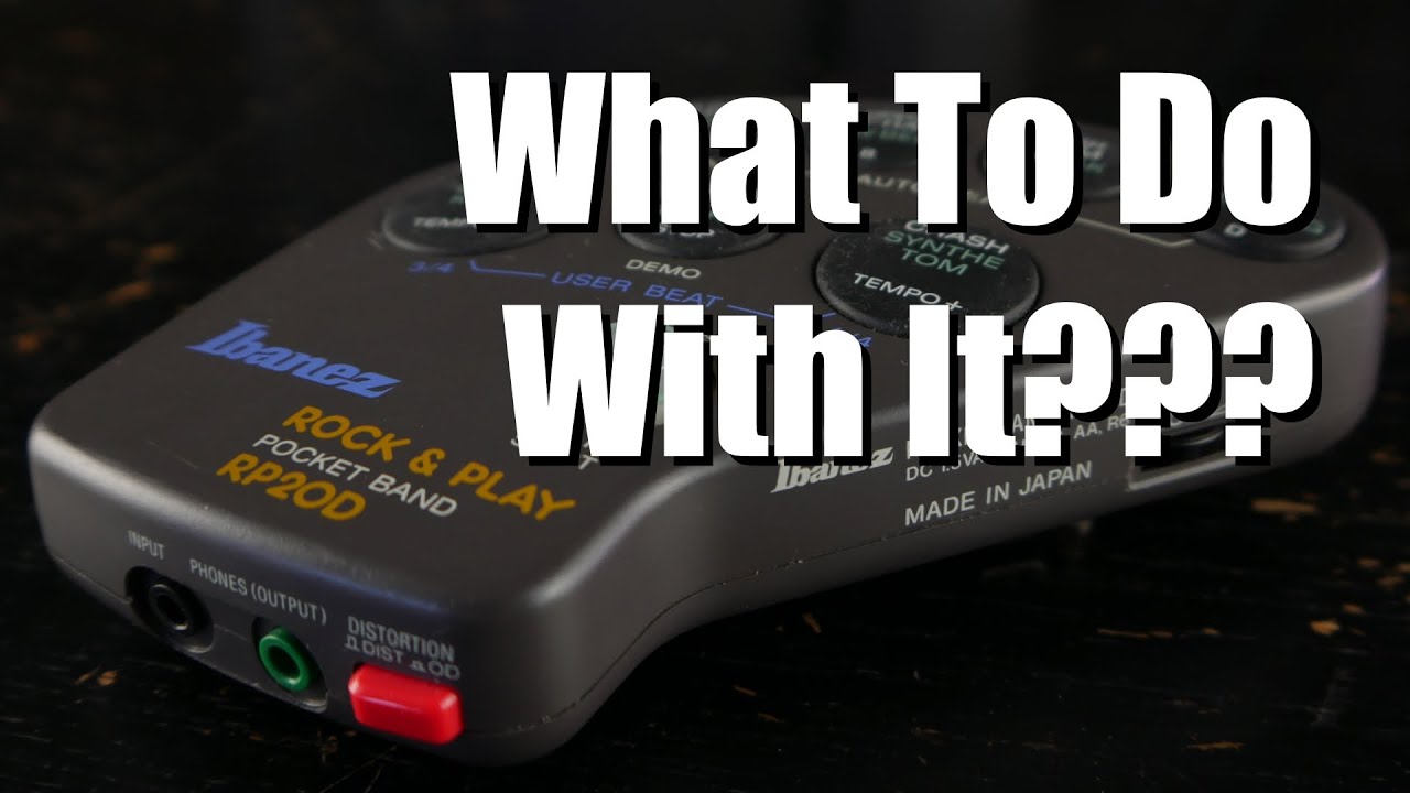 Bad Gear - Ibanez RP2OD Drum Machine - What To Do With It??? (Feedback Loop Experiments)