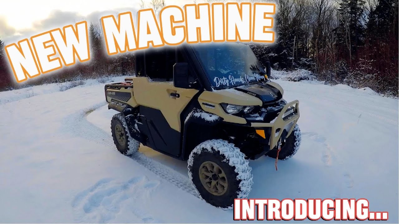 506SXS & ATV - Meet the NEW Rider 2025 Can am Defender Walk Around  Snow Storm Ride  Saint John NB