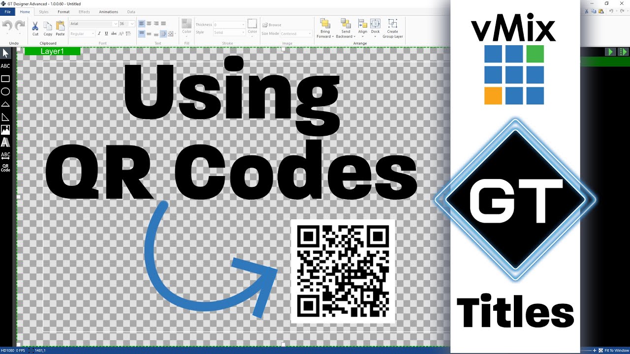 Adding a QR Code to your live stream.