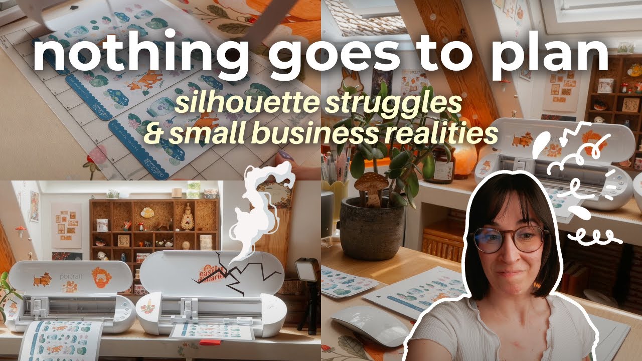 My Silhouette Totally Failed Me This Week ✿ Small Business Studio Vlog 50