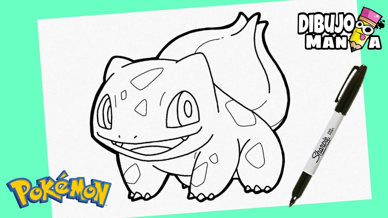 COMO DIBUJAR A BULBASAUR DE POKEMON | DIBUJOS DE POKEMON