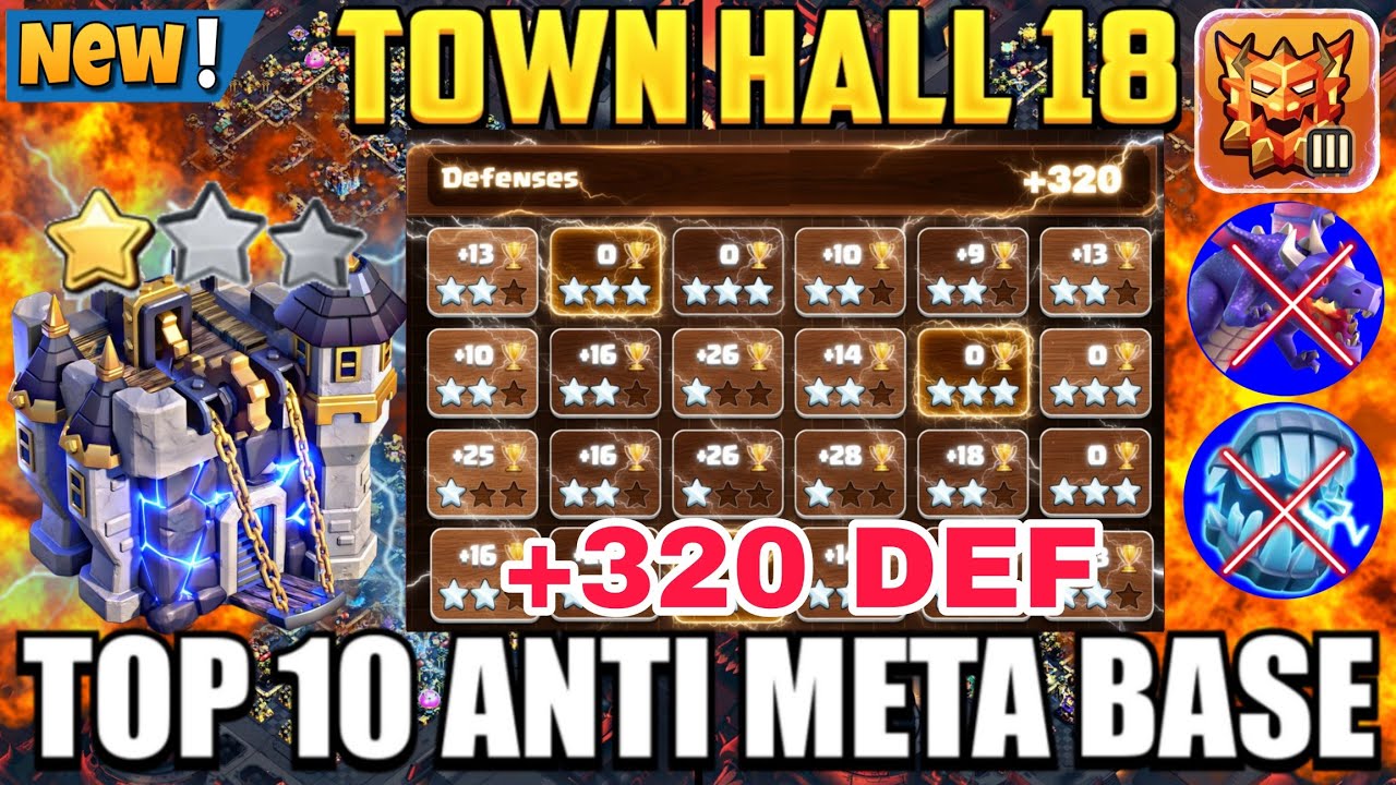 *ANTI META TH18 WAR + LEGEND BASES* WITH COPY LINKS + DEFENCE REPLAY || TH18 BASE ANTI 3 STAR 2026