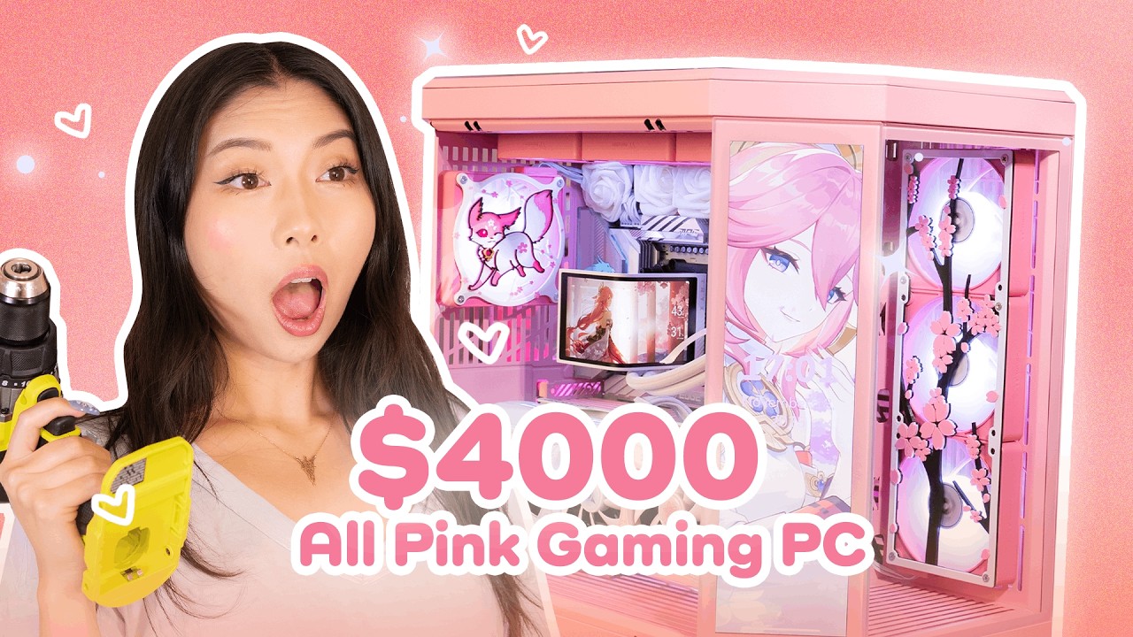 I Built the ULTIMATE $4000 Pink Gaming PC! (Yeston Atlantis RTX 5080)