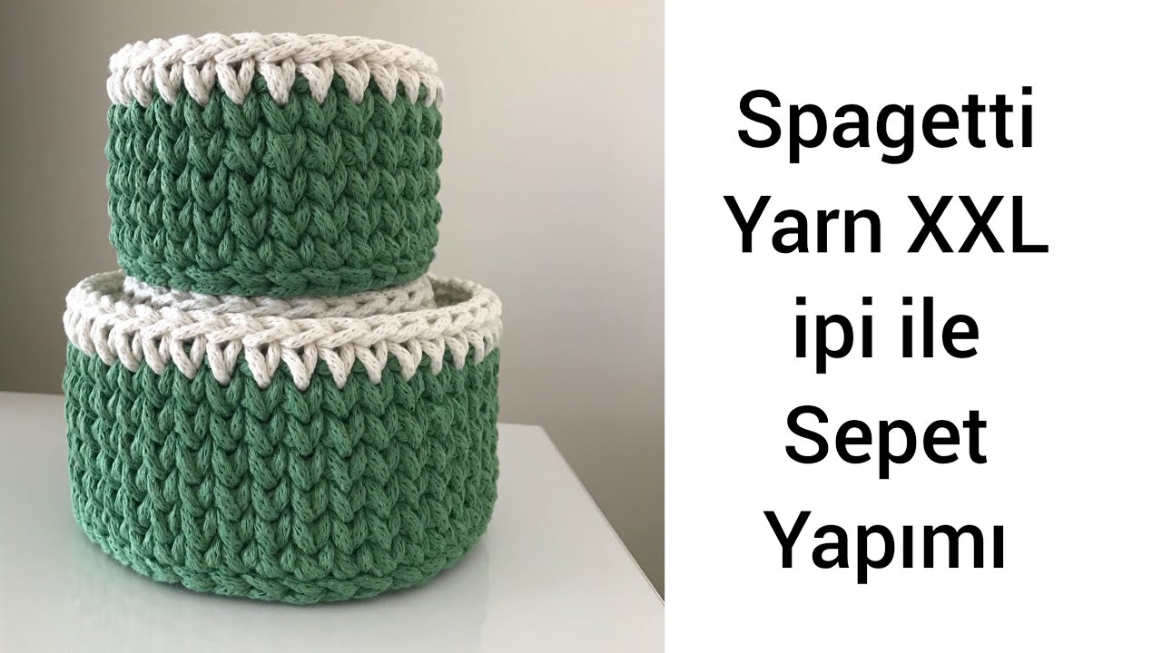 Spagetti Yarn XXL İpi ile Sepet Yapımı - Part 1