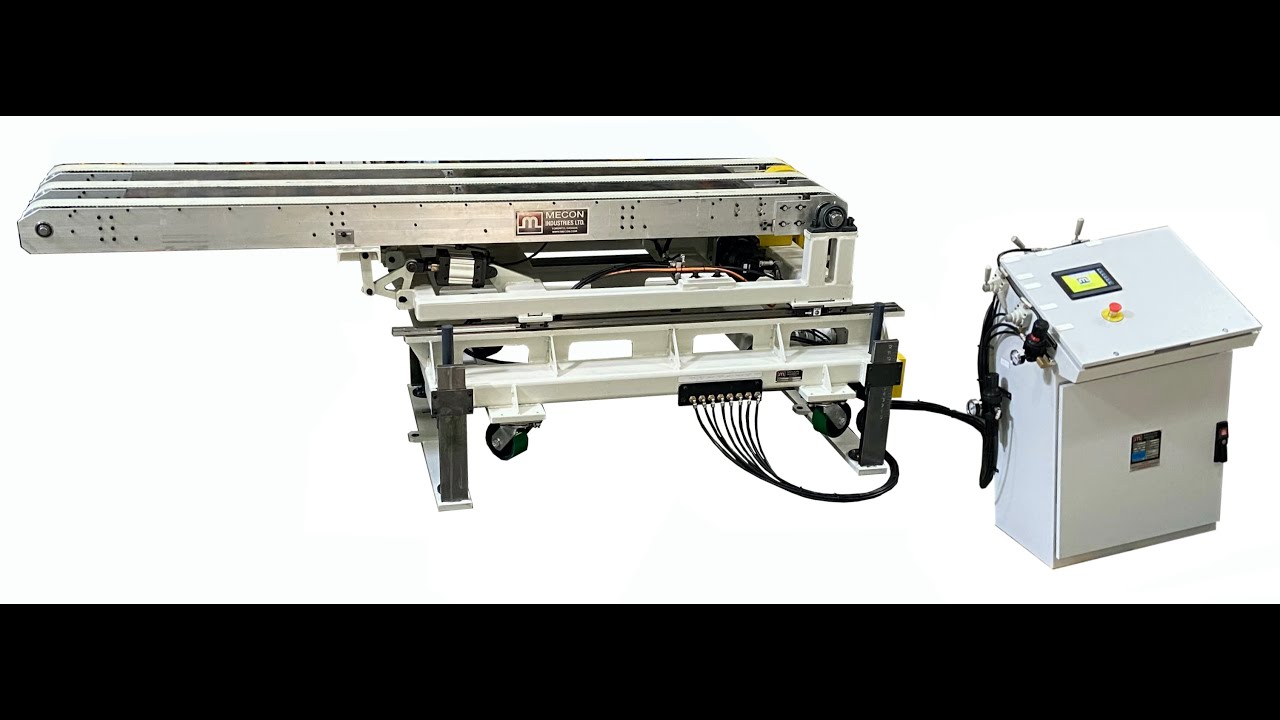 Magnetic Servo Conveyor Mecon Industries Press feed line