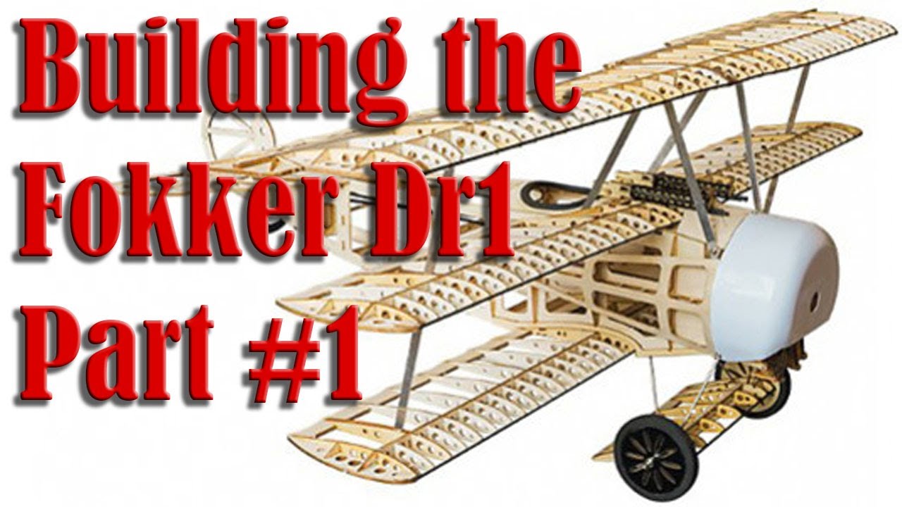 Building the Fokker Dr1 770mm, Breakout Parts and Plan Assembly, Pt-1