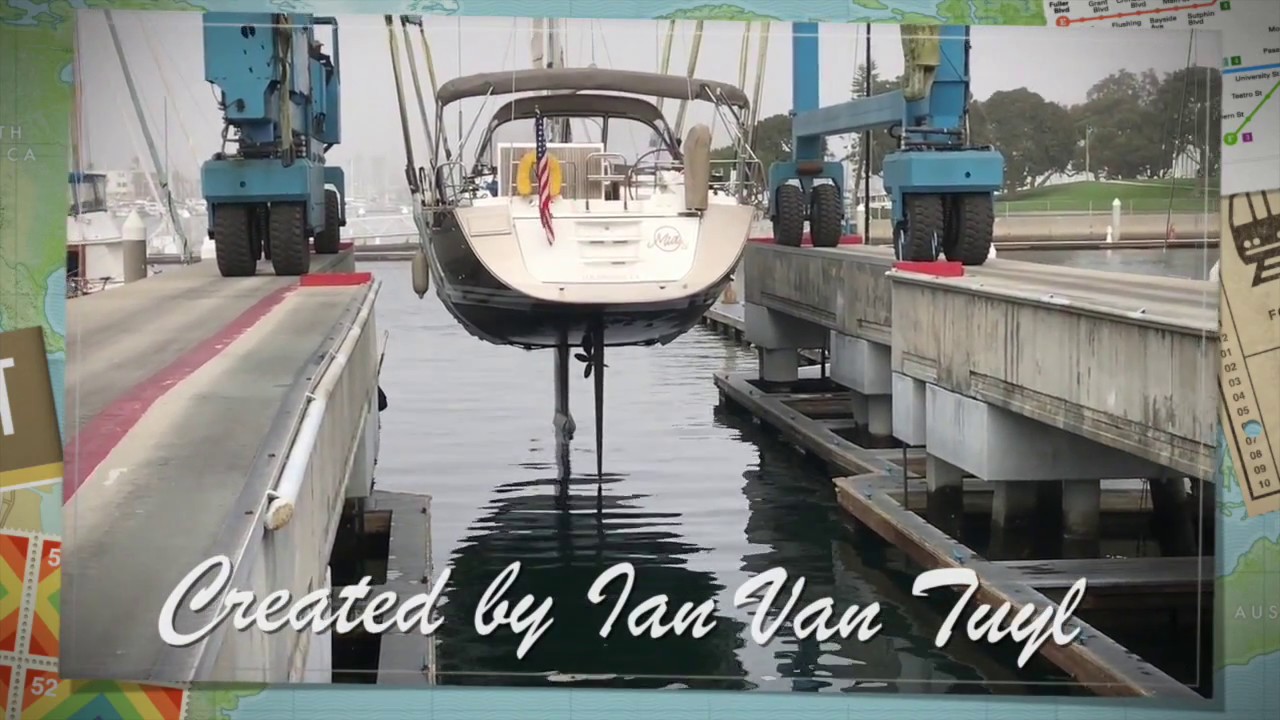 Jeanneau 57 Haulout for survey inspection and hull design By: Ian Van Tuyl