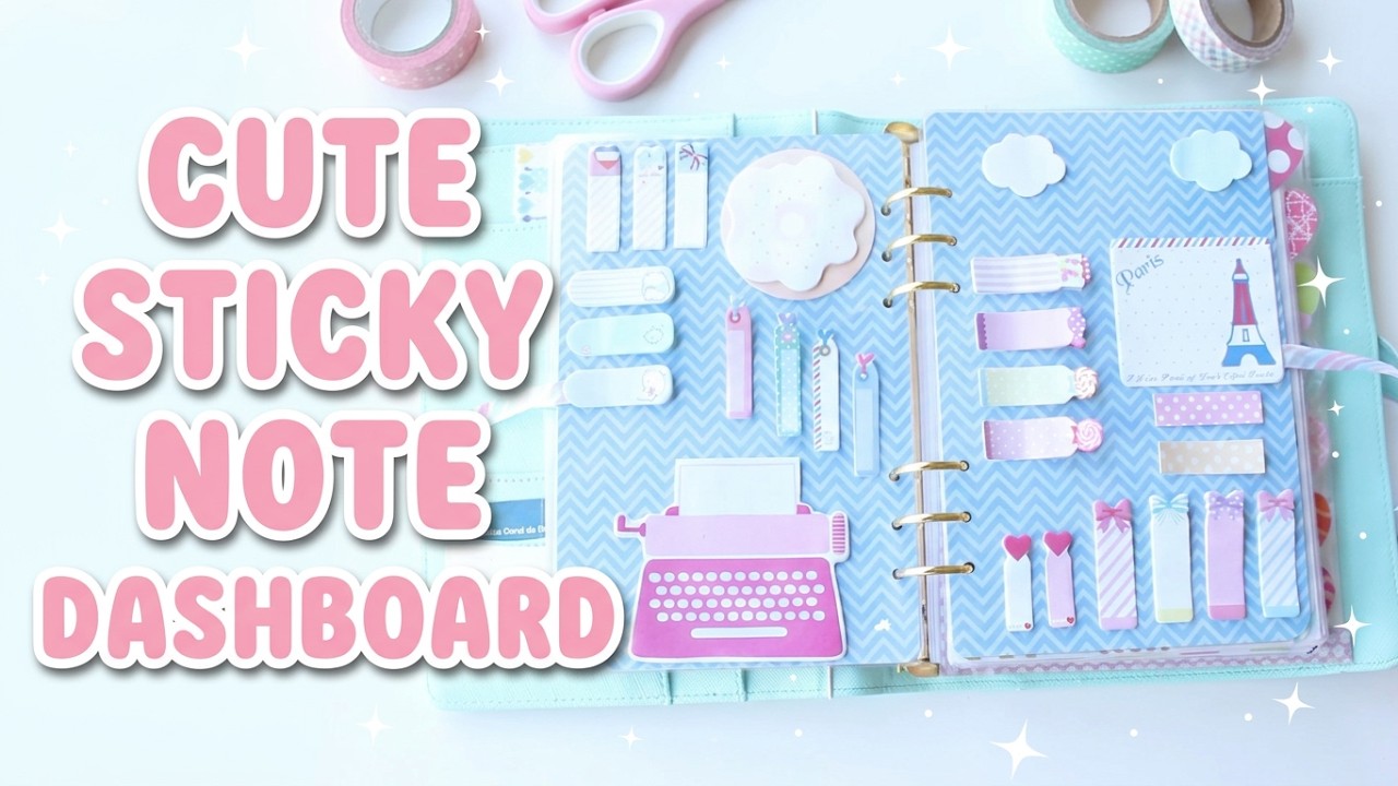 DIY Cute Sticky Notes Dashboard For Kikki-k/Filofax - Pimp my Planner ♥