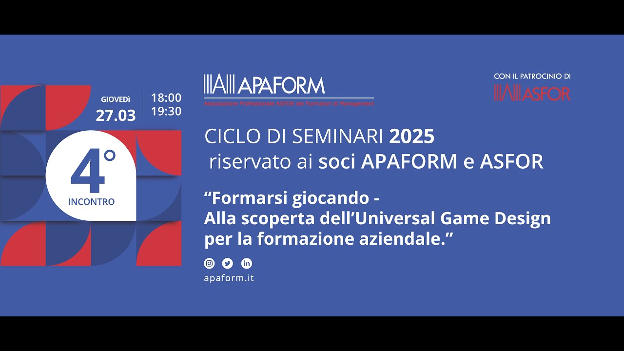 Formarsi giocando - Alla scoperta dell’Universal game design per la formazione aziendale.