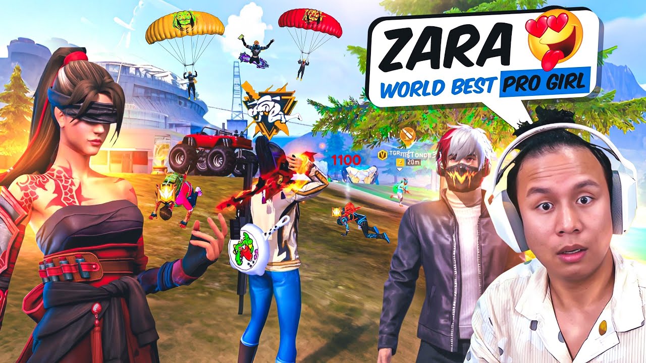World’s Best Female Free Fire Player Zara Gaming  ❗@TondeGamer  & @NRZ  Accepted😍