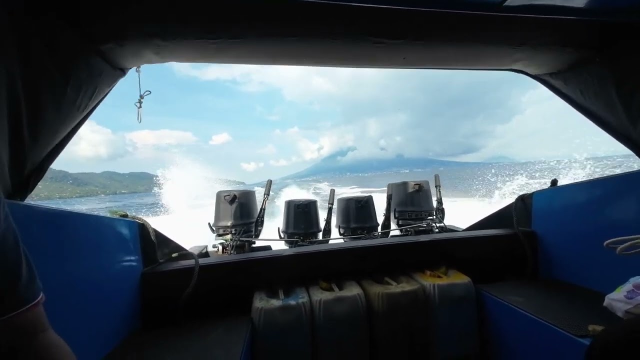 Vlog 30 menit, perjalanan naik speedboat dari ternate ke sofifi