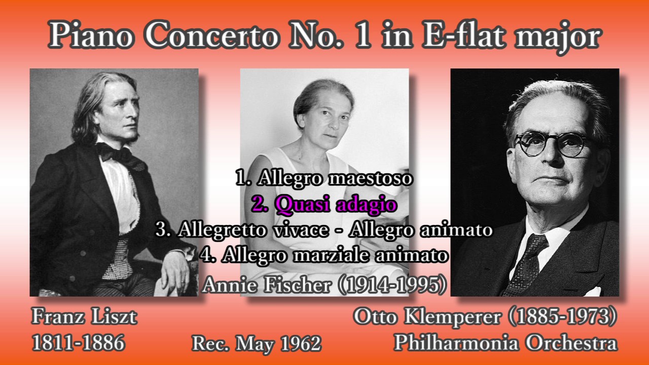 Liszt: Piano Concerto No. 1, A. Fischer & Klemperer (1962) リスト ピアノ協奏曲第1番 フィッシャー