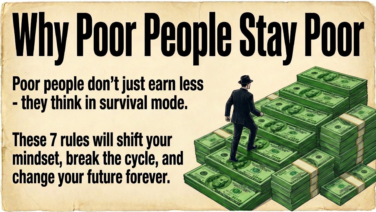 Why Poor People Stay Poor - 7 Rules the Rich Never Break | Graded Reader | Improve Your English