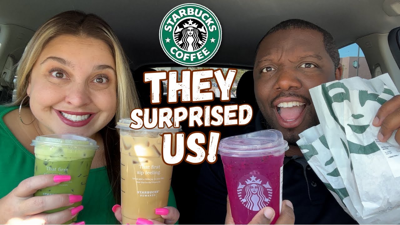 Asking Employees To Choose Their FAVORITE Starbucks Drinks and Food! [Challenge]