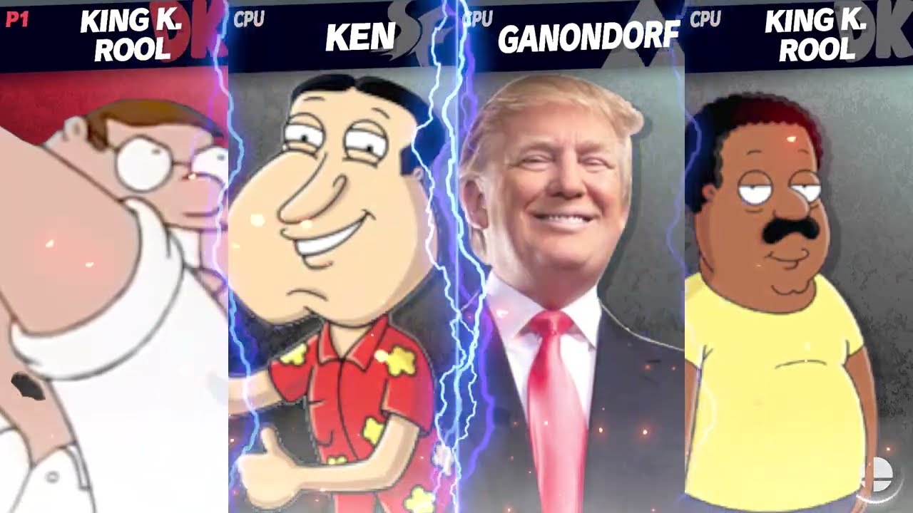 The Family Guy Vs the 45th President ( Smash Brothers Ultimate Mod)