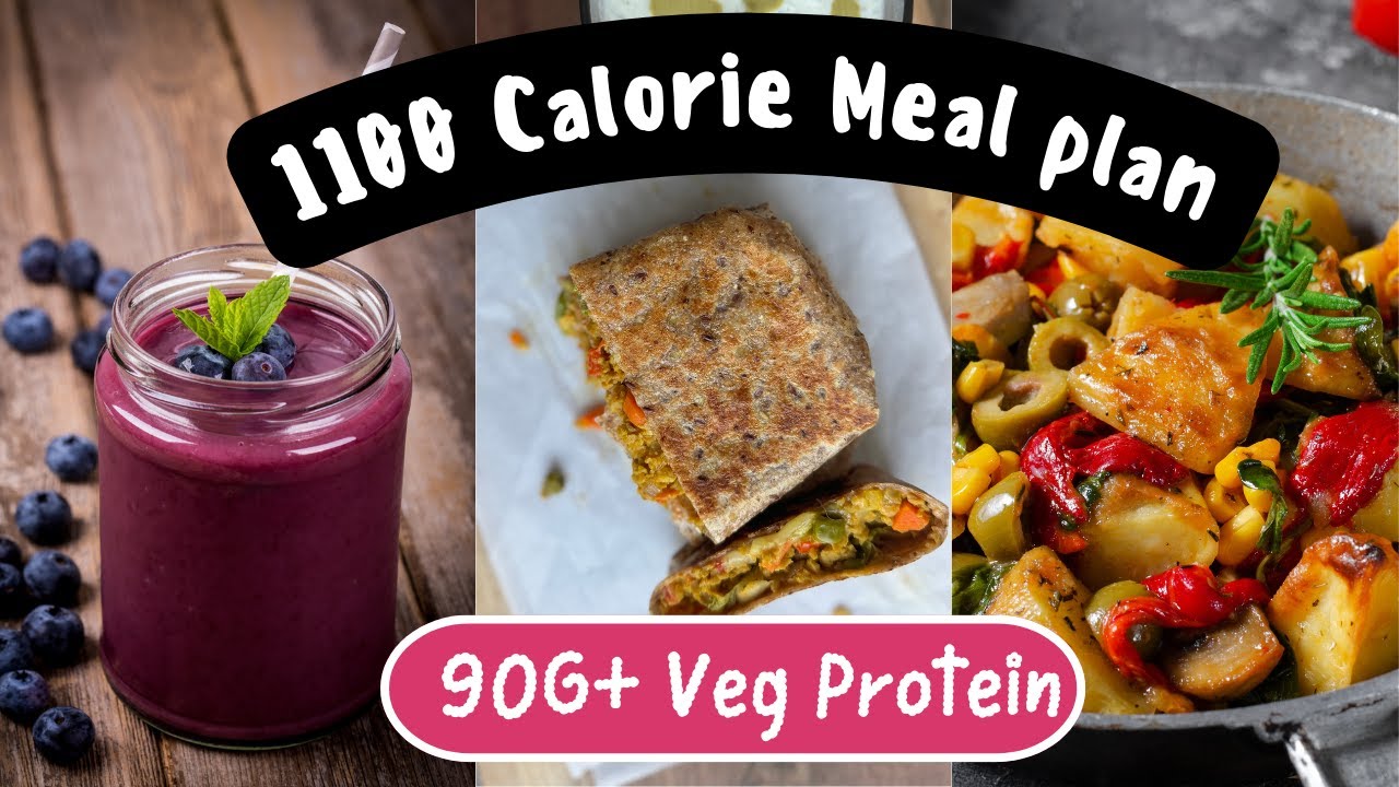 1100 Calorie High Protein Veg Meal Plan | Weightloss Veg Diet Plan | Lose 2 kg in 7 days