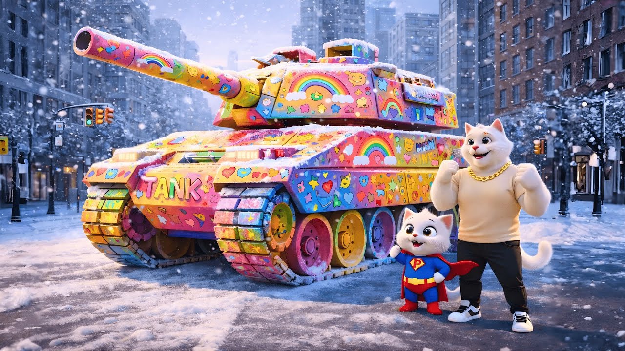 They Mocked the Kitten’s Cardboard Tank — But the New Red Tank Shocked Everyone! | AI Cat Story