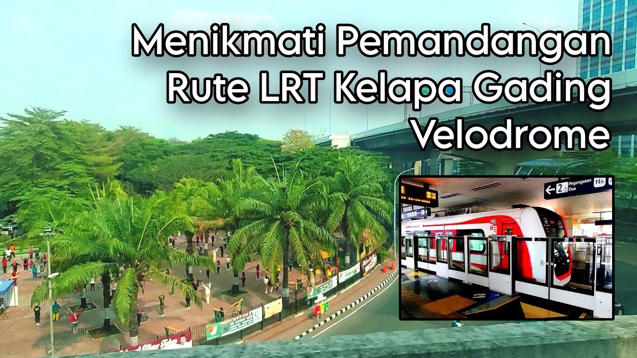 Naik LRT Jakarta rute Kelapa Gading Velodrome #jakarta #lrtjakarta #transportasipublik #walkingtour