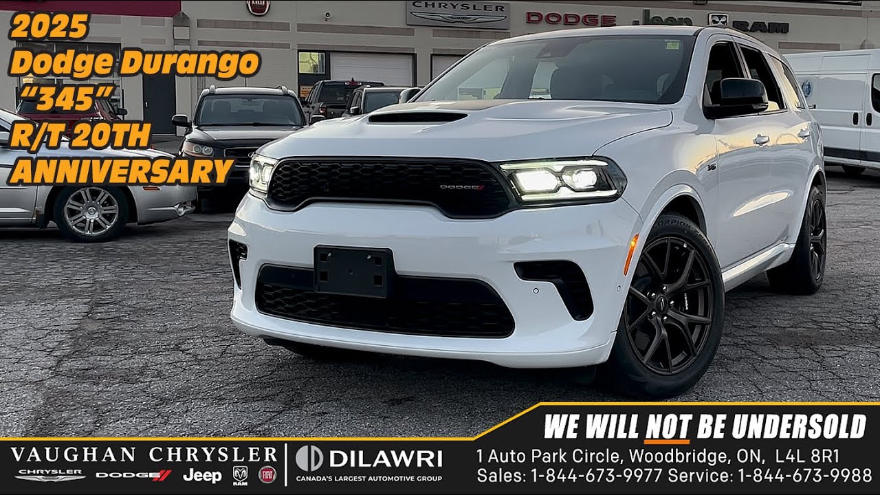 2025 Dodge Durango R/T 20TH ANNIVERSARY Tow & Go Pkge Leather Nav 