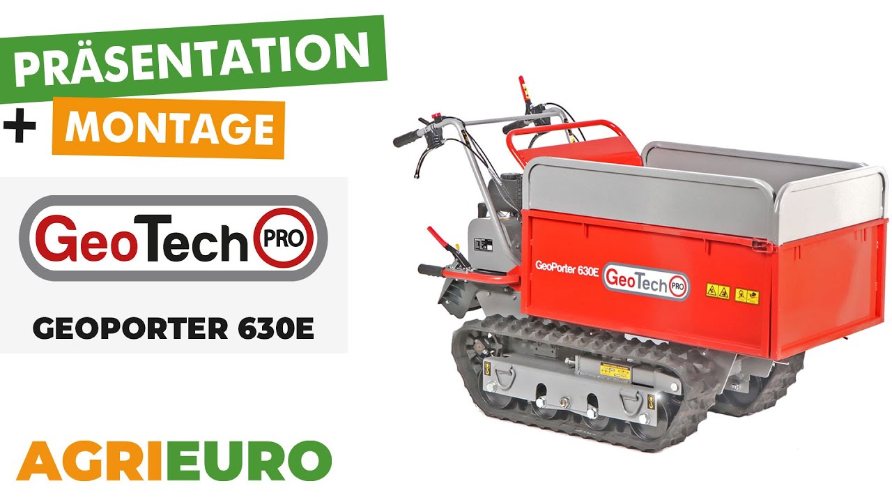 Produkt- und Montagevideo GeotechPro GeoPorter 630E - Raupenschubkarre