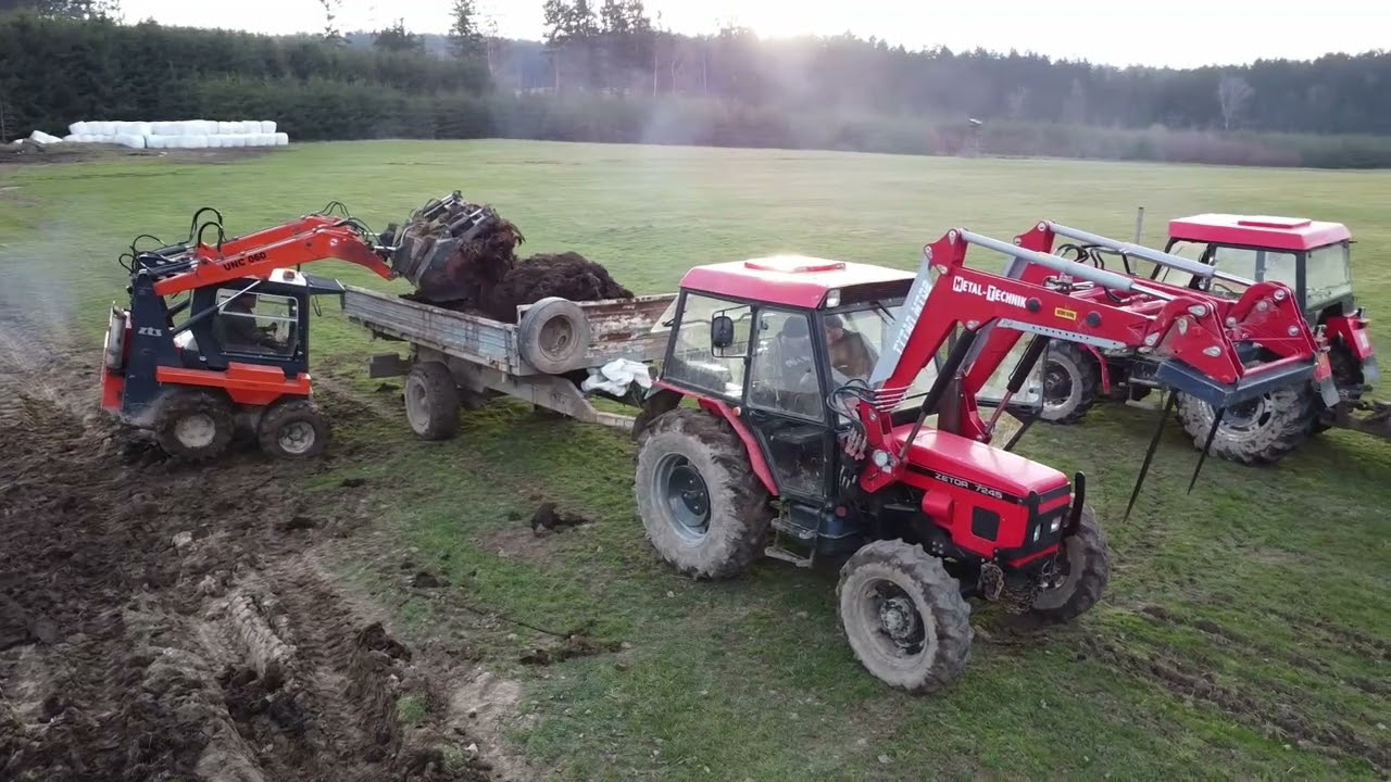 Jarní rozmetaní hnoje I ZETOR 7745 RUR-5 I UNC-060
