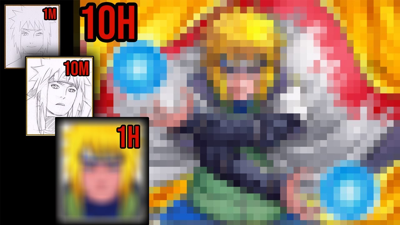 Drawing CHALLENGE |1M, 10M, 1H, 10H| MINATO [Naruto]