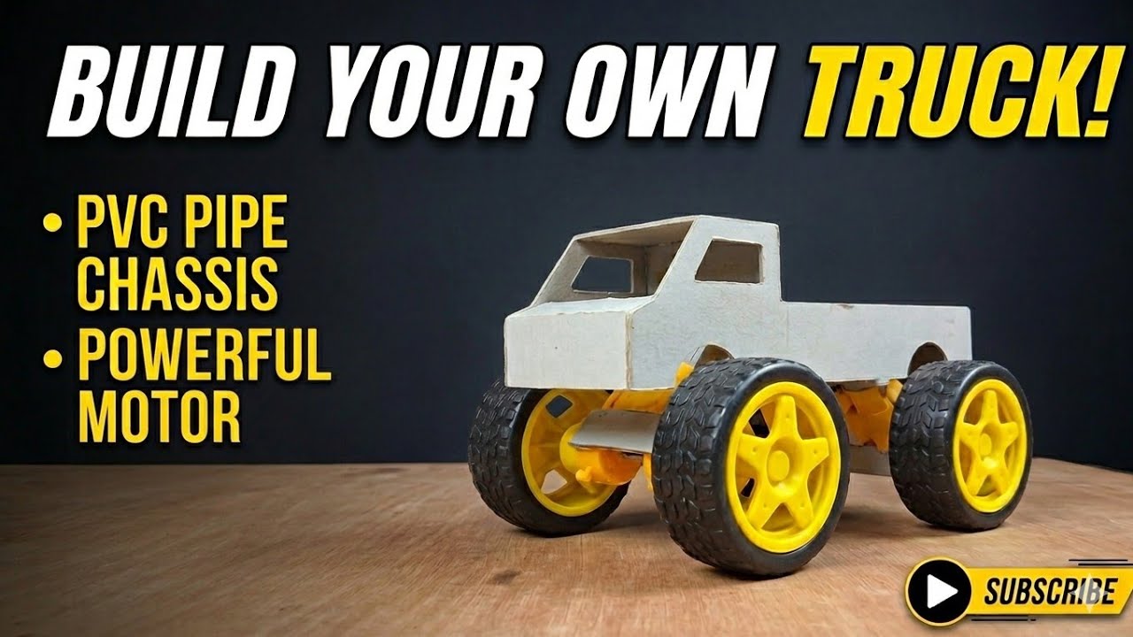 How to Make a Powerful 4x4 Monster Truck at Home | DIY Off-Road Vehicle Project
