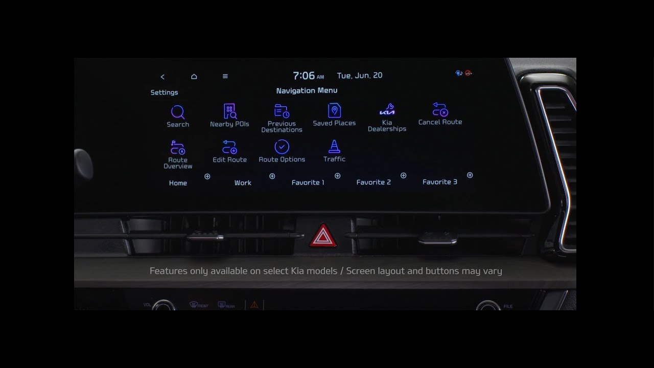 Navigation - Overview & Kia Connect Local Search