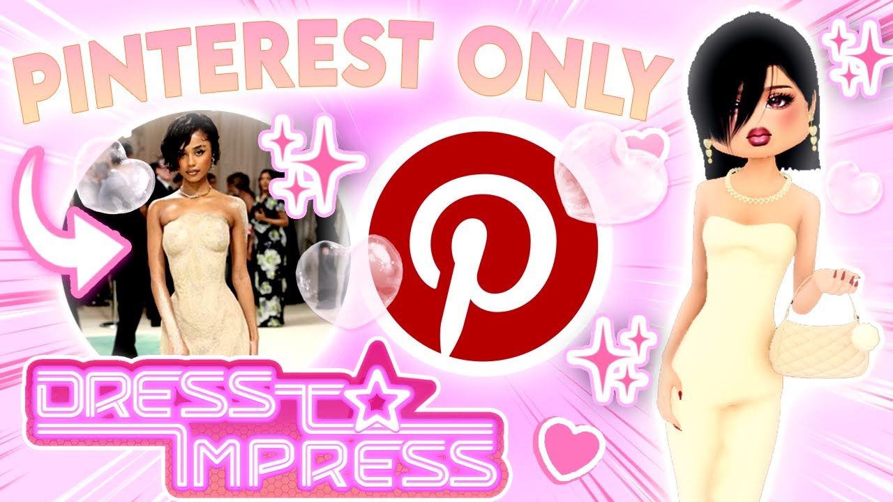 ONLY Using PINTEREST OUTFITS In Dress To Impress || ROBLOX ✨