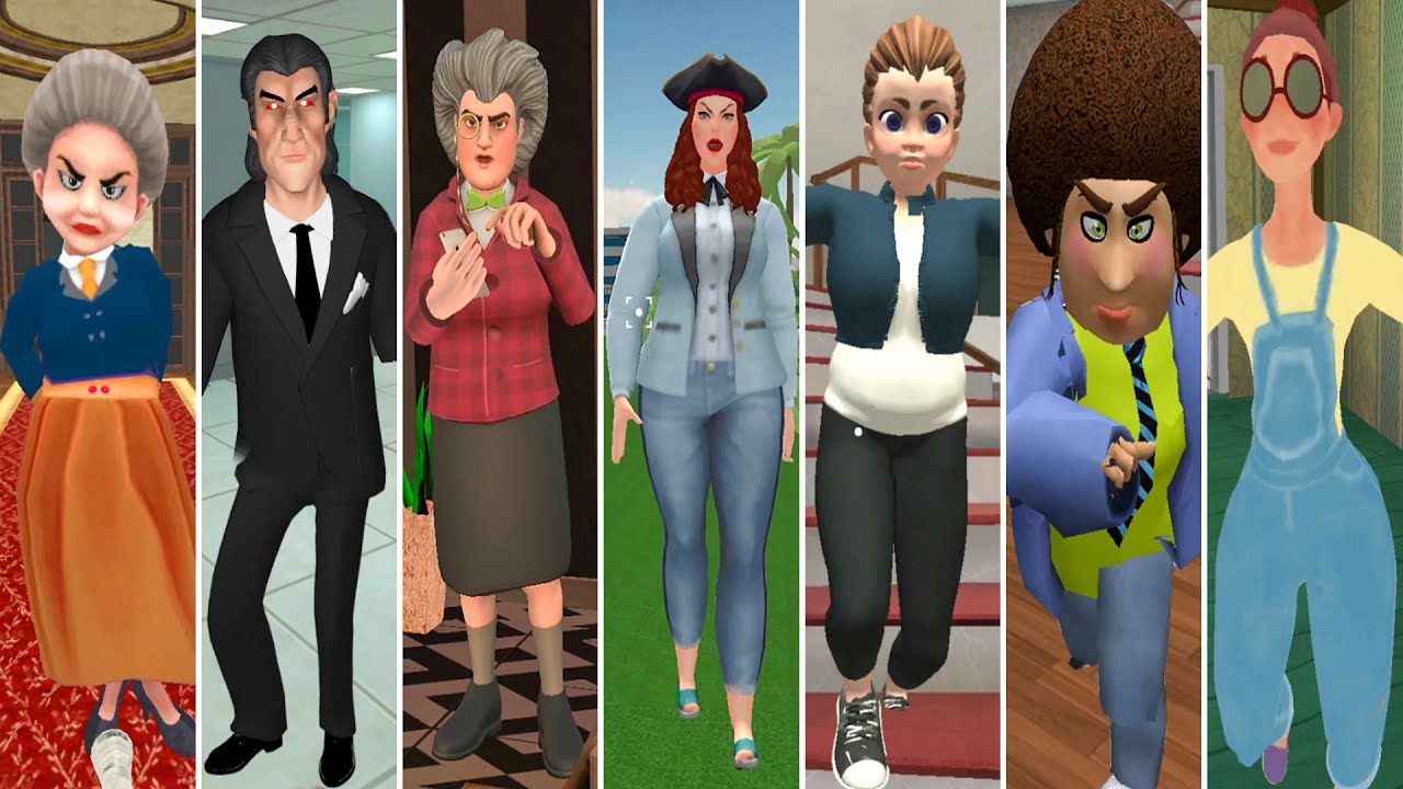 Scary Evil Teacher Revenge,Scary Boss 3D,The Scary Teacher Return,Hello Teacher Crazy,Draw hero