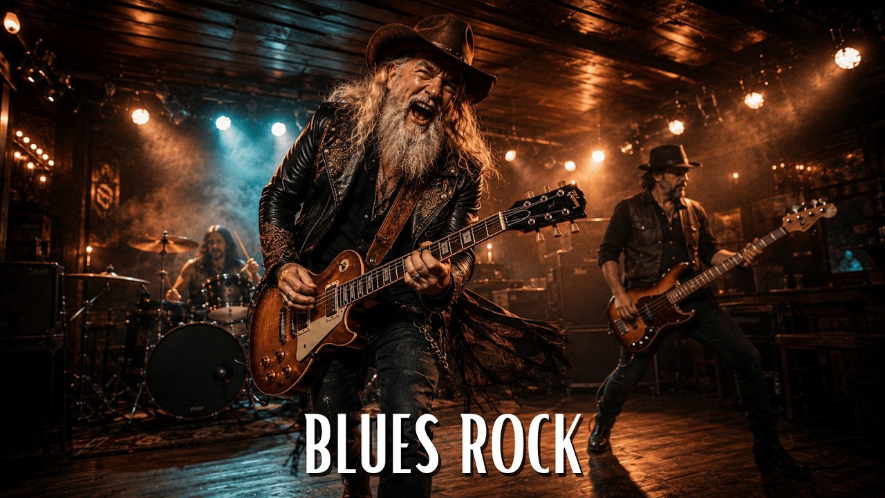 Electric Guitar Blues Rock &ndash; Loud Amp Tone, Fierce Solos & Full-Throttle Road Energy