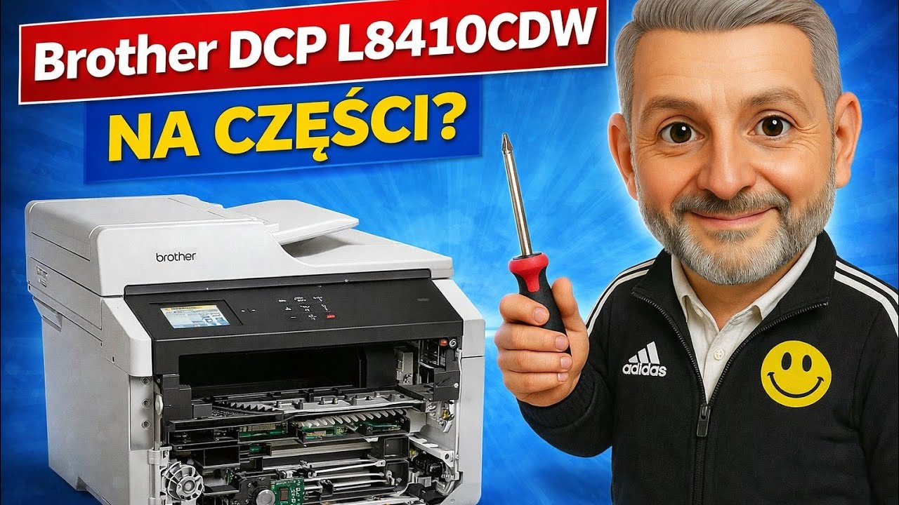 BROTHER DCP-L8410CDW 🖨️ ... na części? (#unboxing!)